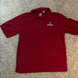 Cutter & Buck Temple University Polo Shirt size XL
